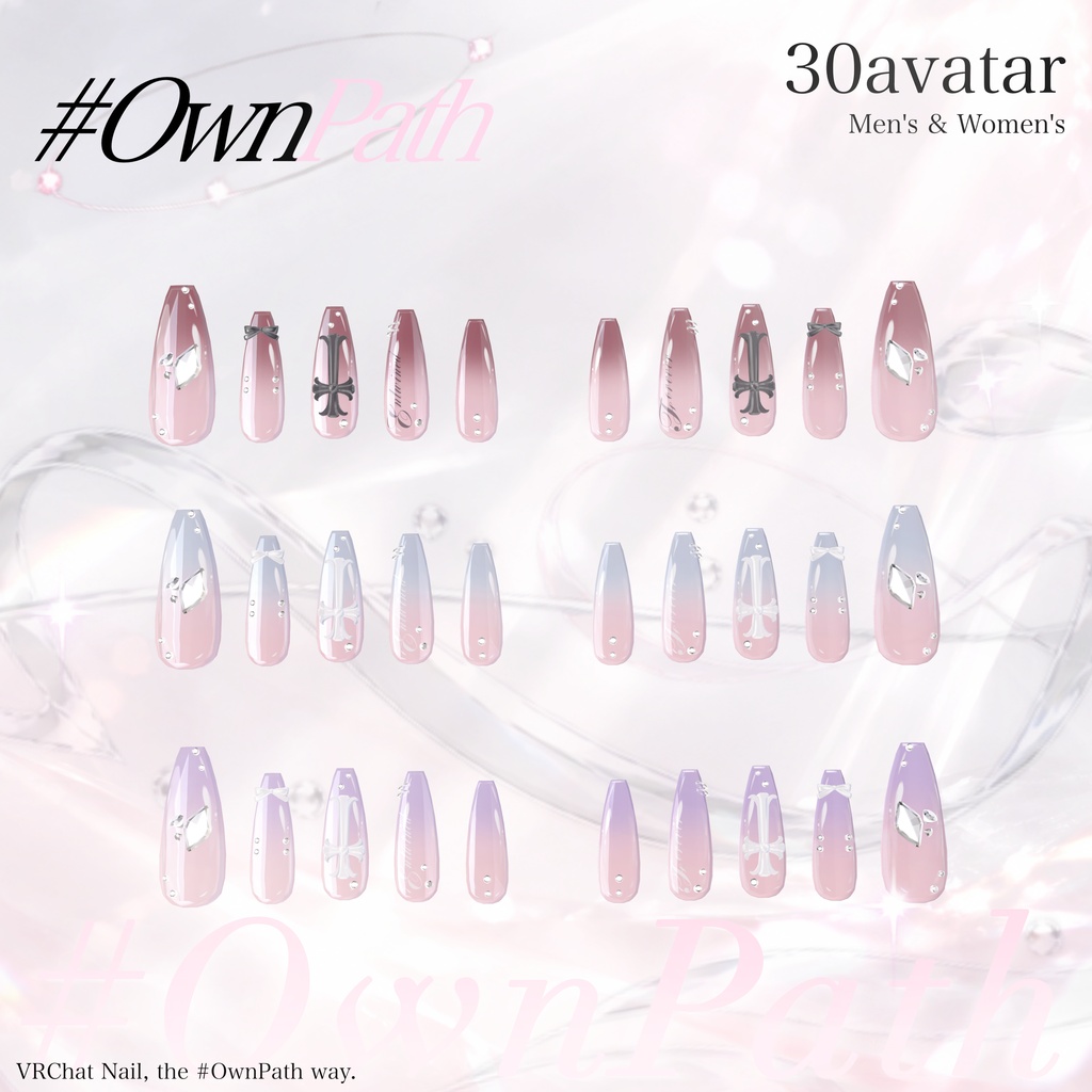 SALE🌟30アバター対応✝Eternal Cross Nail🎀〔MA対応〕