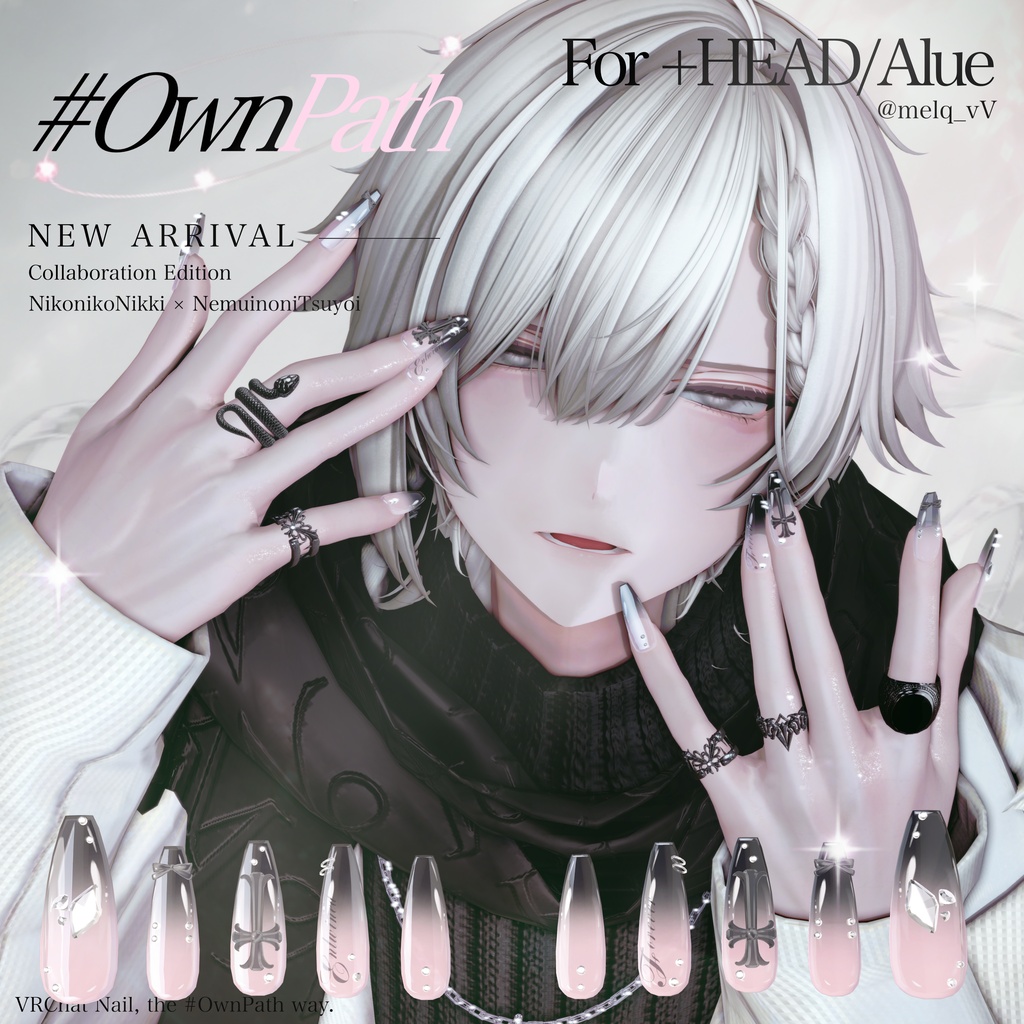 SALE🌟30アバター対応✝Eternal Cross Nail🎀〔MA対応〕