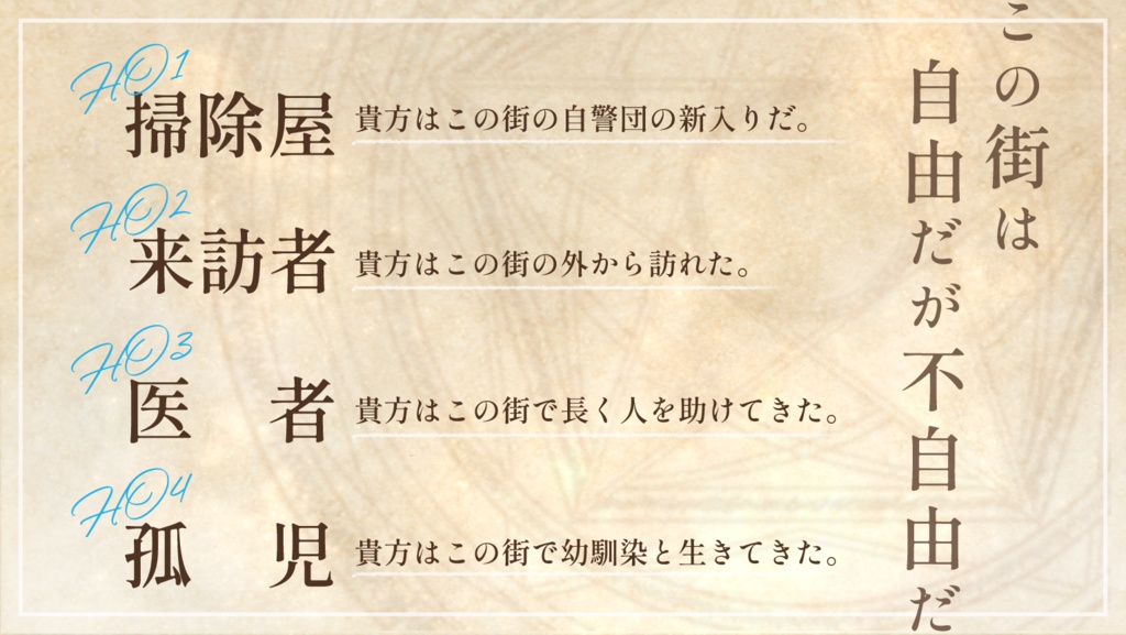 クトゥルフ神話TRPG「空知らぬ街」SPLL:E197328