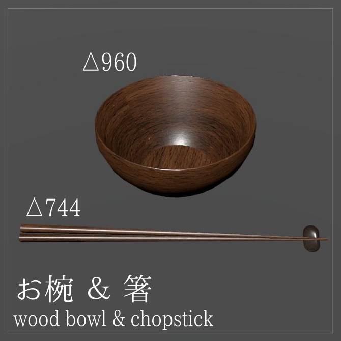 【VRChat向け】和食器セット