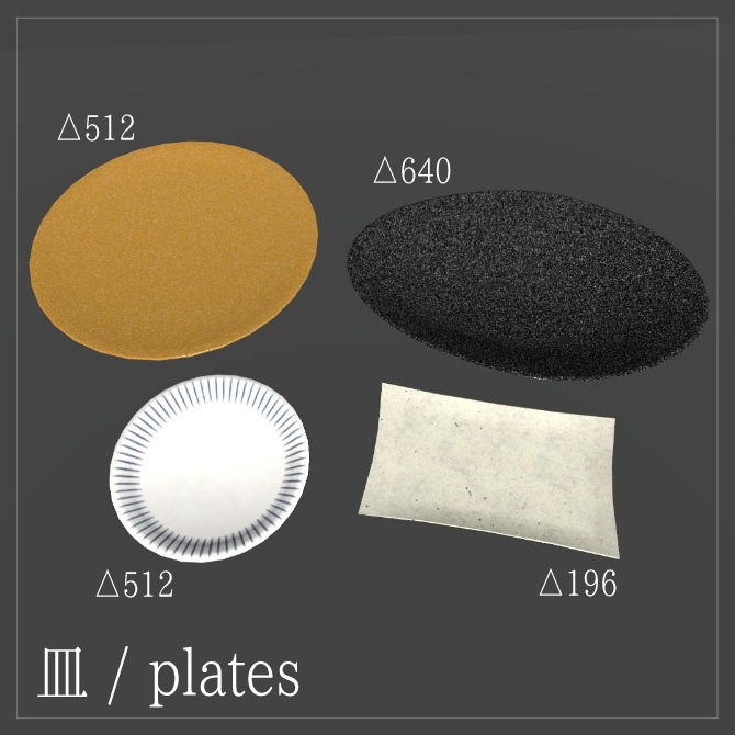 【VRChat向け】和食器セット