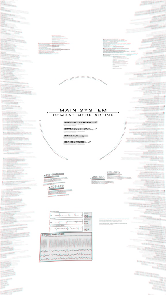 アーマードコア6【動くスマホ壁紙素材】システム起動再現風(二次創作アニメーション)