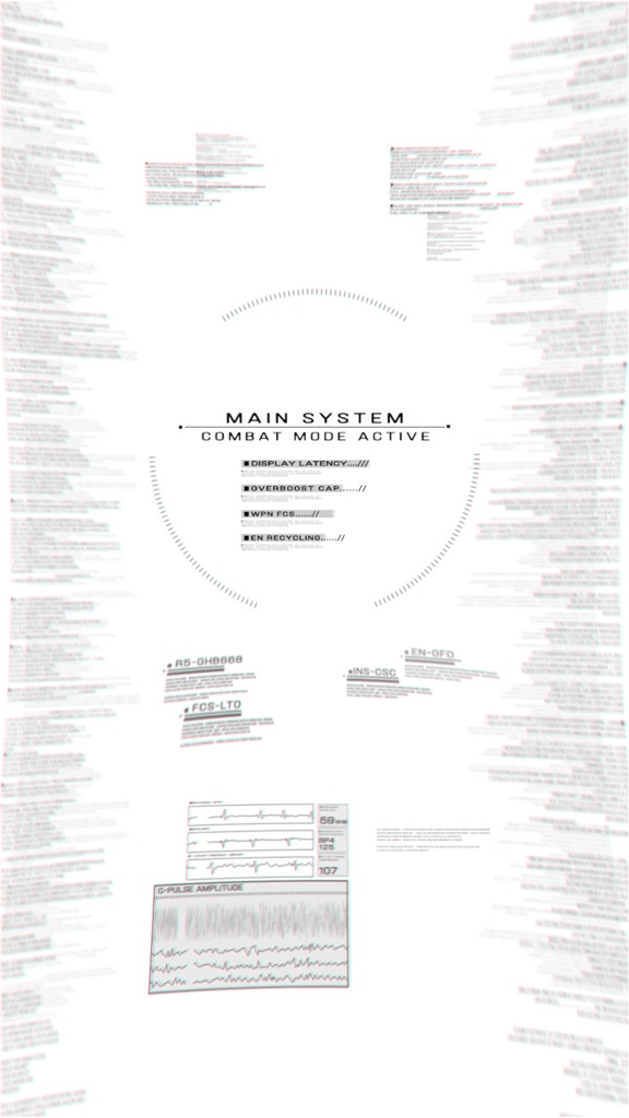 アーマードコア6【動くスマホ壁紙素材】システム起動再現風(二次創作アニメーション)