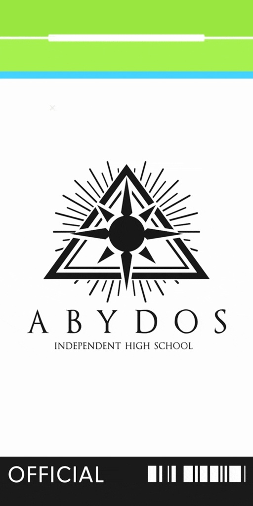 ブルーアーカイブ【動くスマホ壁紙素材】「アビドス高等学校 学生証」風二次創作アニメーション