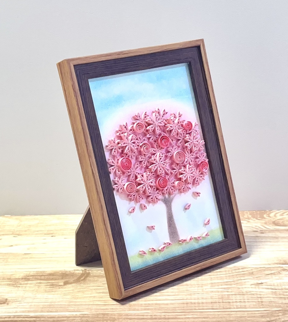 ペーパークイリング アート メルヘンな桜