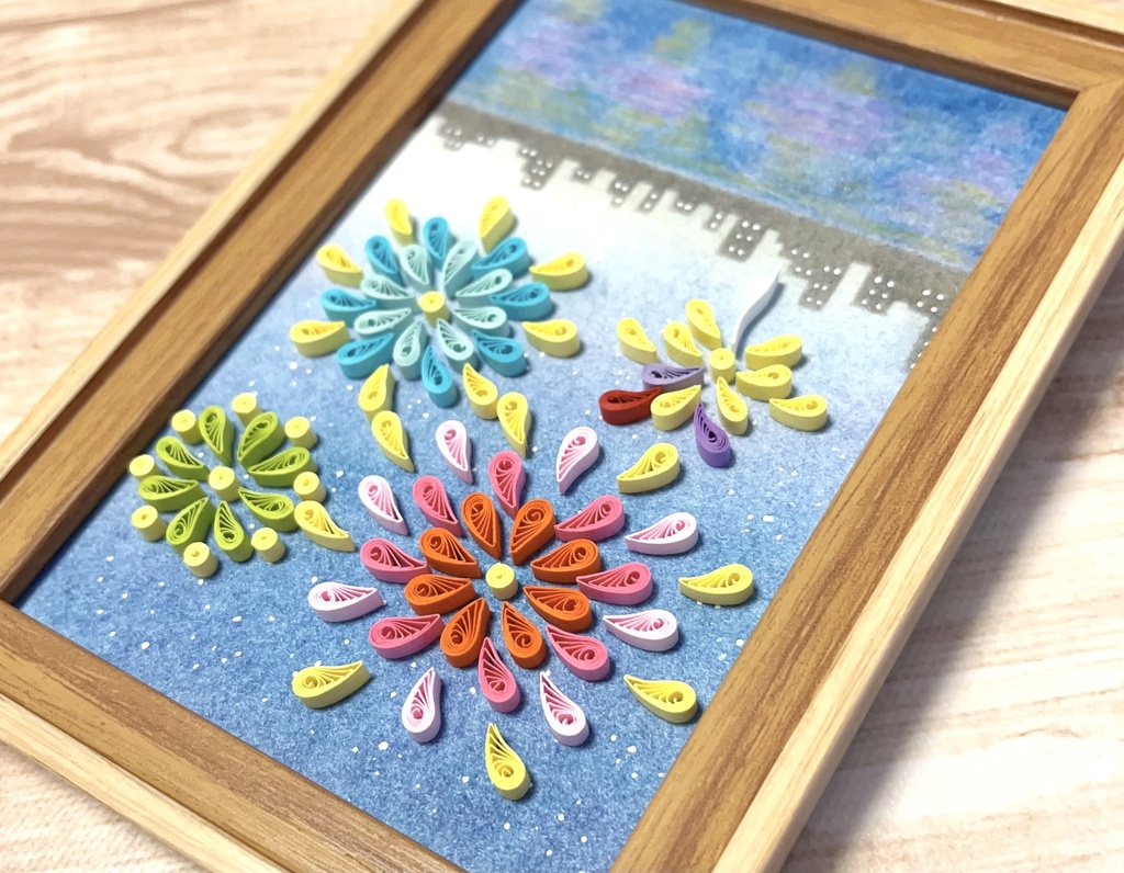 ペーパークイリング アート (街並み)