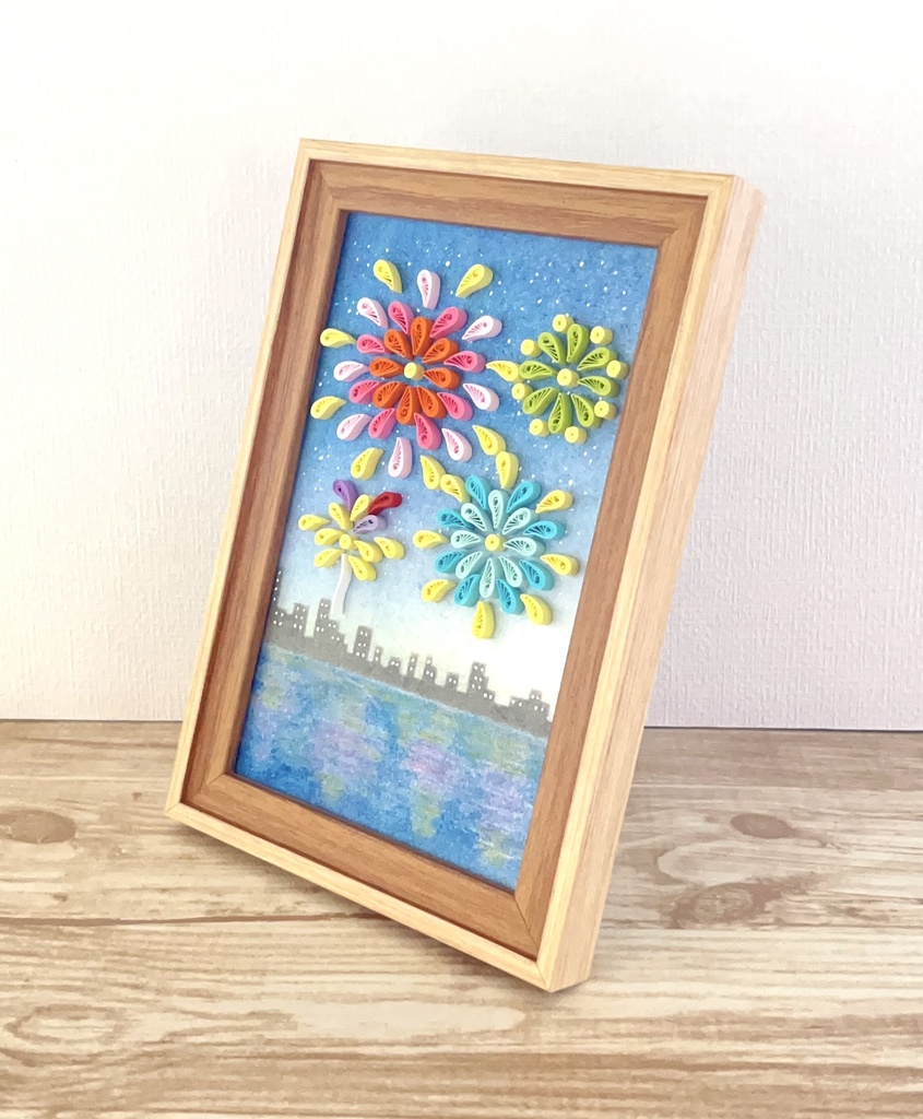 ペーパークイリング アート (街並み)