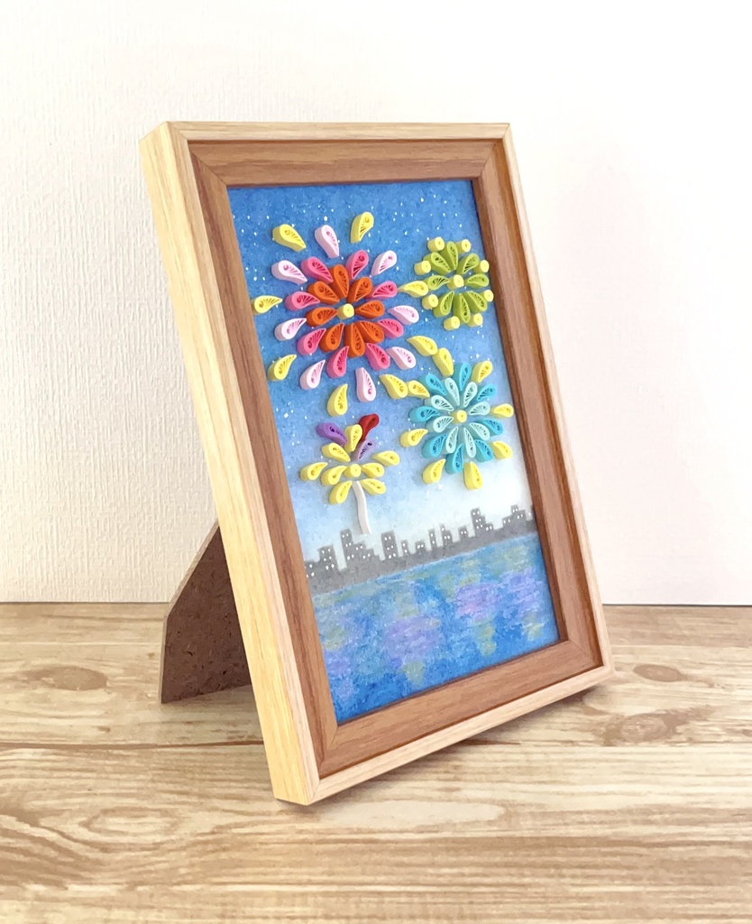 ペーパークイリング アート (街並み)