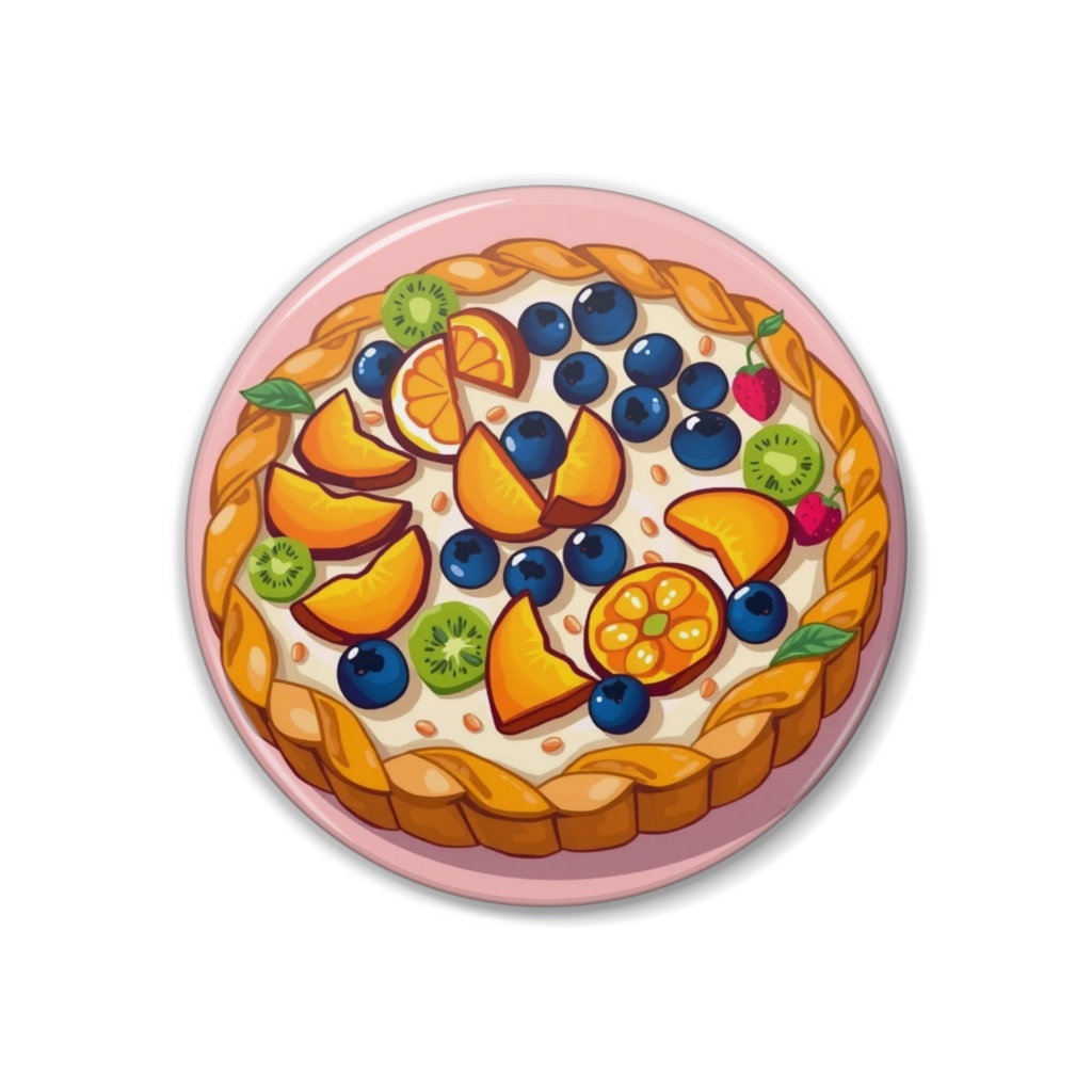 フルーツタルト缶バッジ