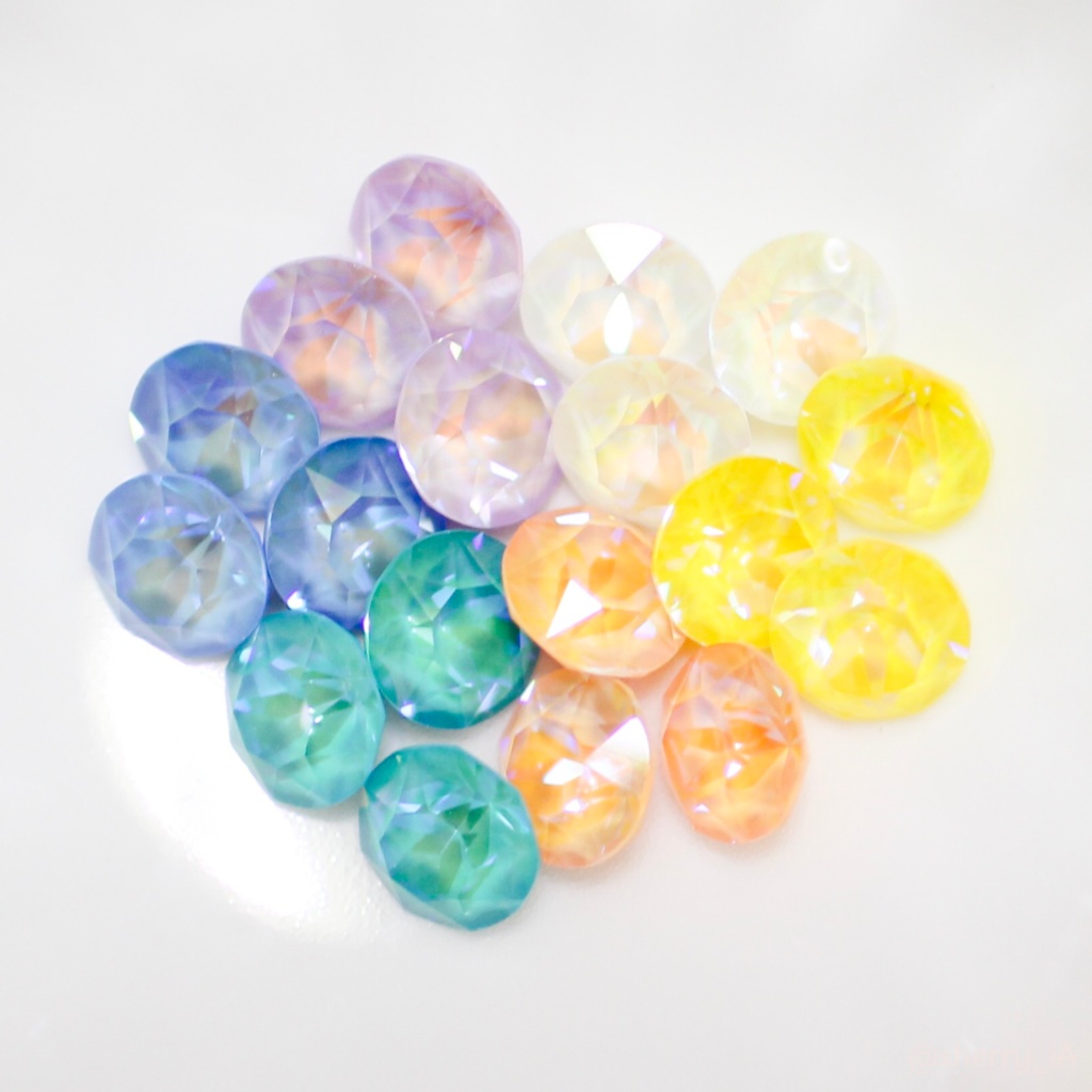 大粒スワロのリボンチャームネックレス