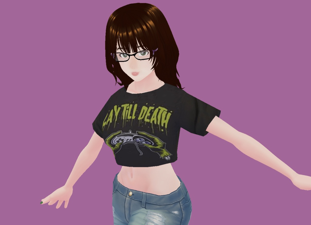 "Play Til Dead" Crop Top