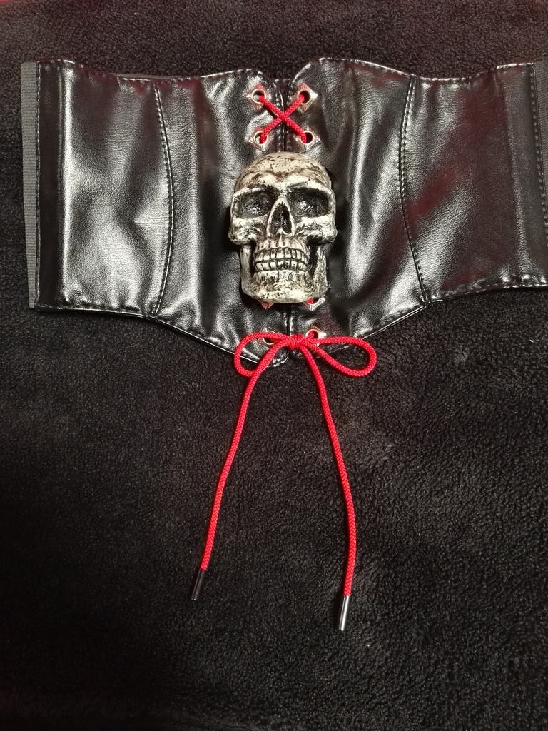 スカルコルセットベルト