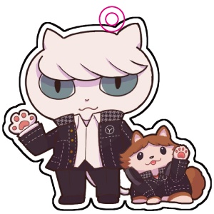 にゃんちょう＆ポメ村キーホルダー