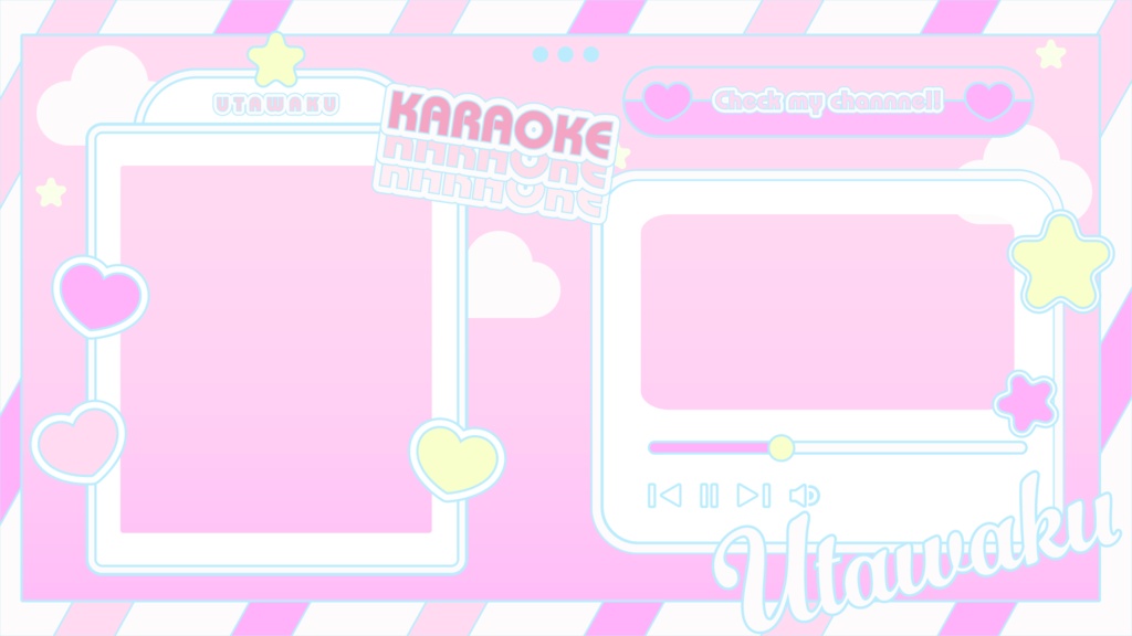 【フリー素材】歌枠用サムネイル【5種類】