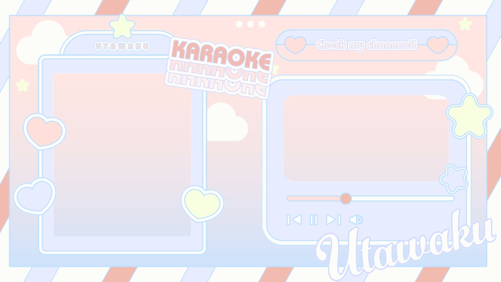 【フリー素材】歌枠用サムネイル【5種類】