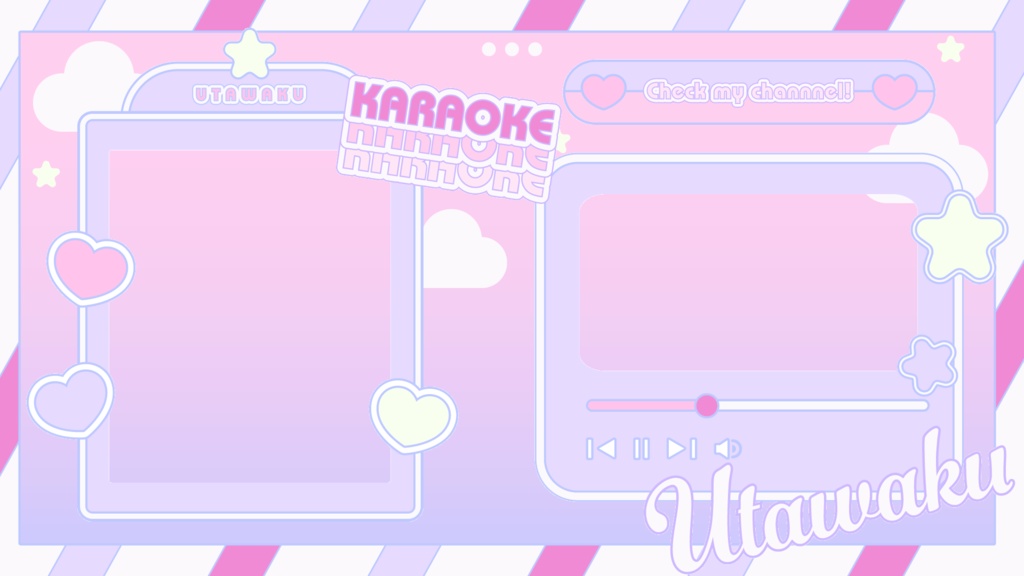 【フリー素材】歌枠用サムネイル【5種類】