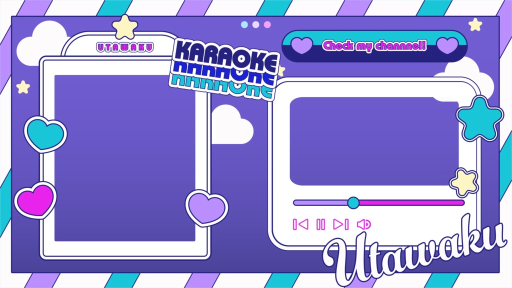 【フリー素材】歌枠用サムネイル【5種類】