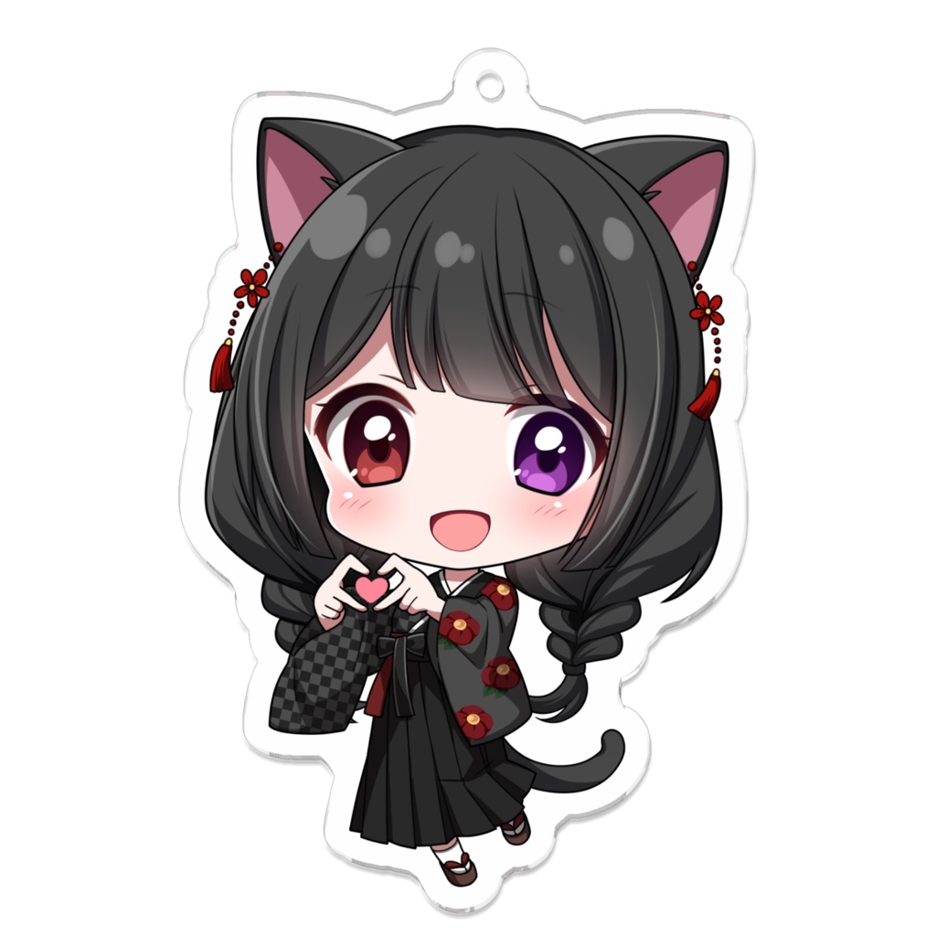 【受注販売】黒乃古都アクリルキーホルダー