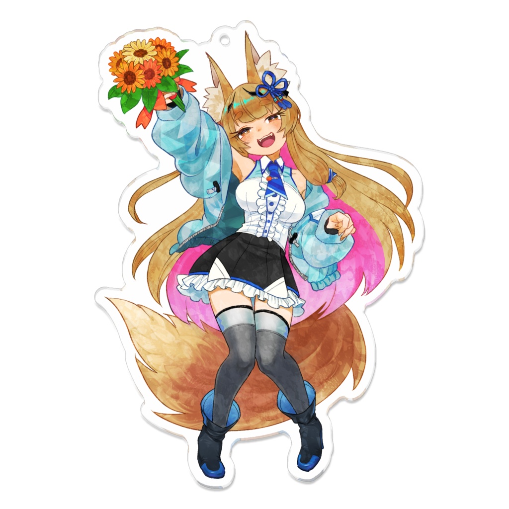 【2023誕生記念グッズ】アクリルキーホルダー【白桃みかん】