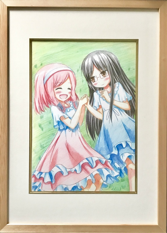 <原画>まほとちえ