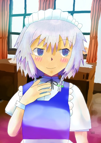 視線を逸らす咲夜さん１・JPG高解像度ファイル