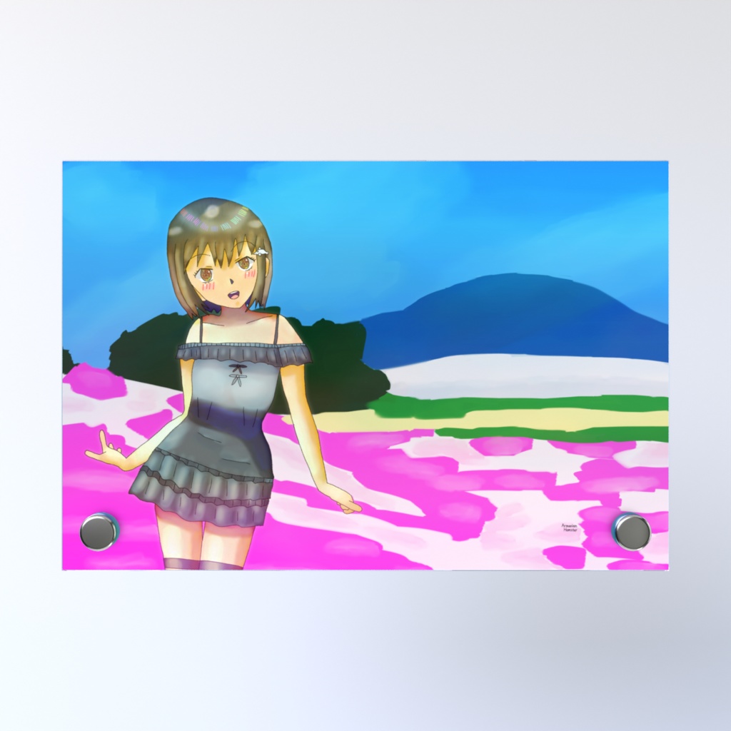 紫色のじゅうたん1・アクリルフォトパネル