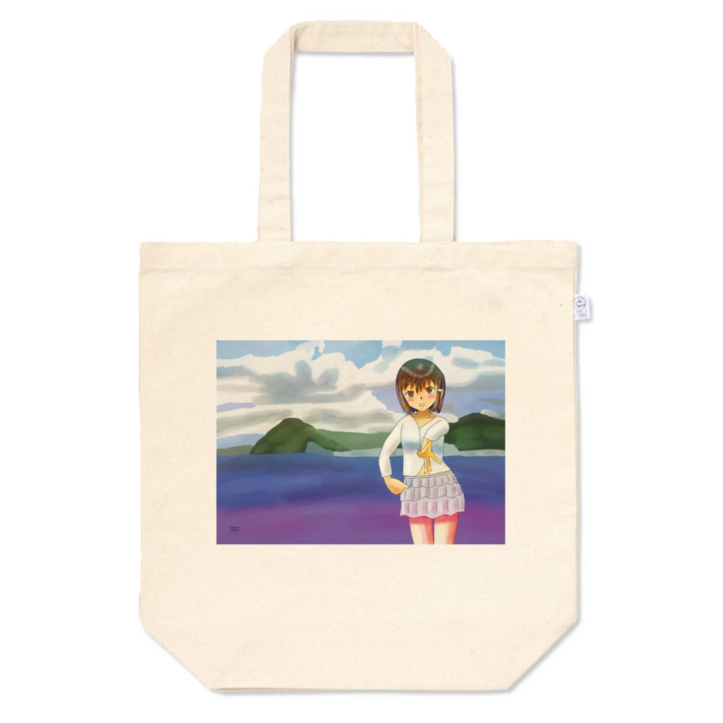 海と入道雲と少女１・トートバックMサイズ
