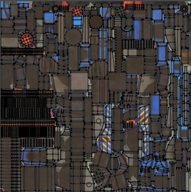 Stylized Hand painted Pistol