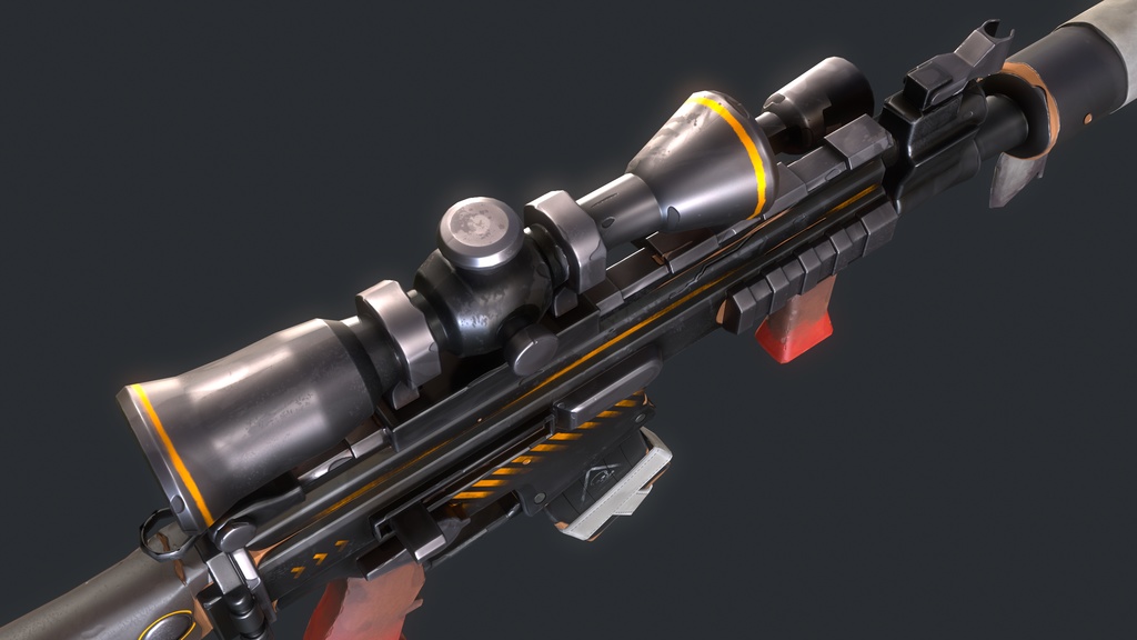 FN SCARL stylized Gun