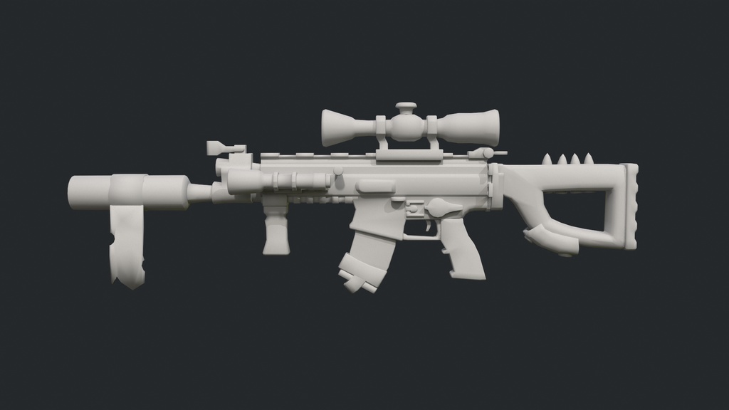 FN SCARL stylized Gun