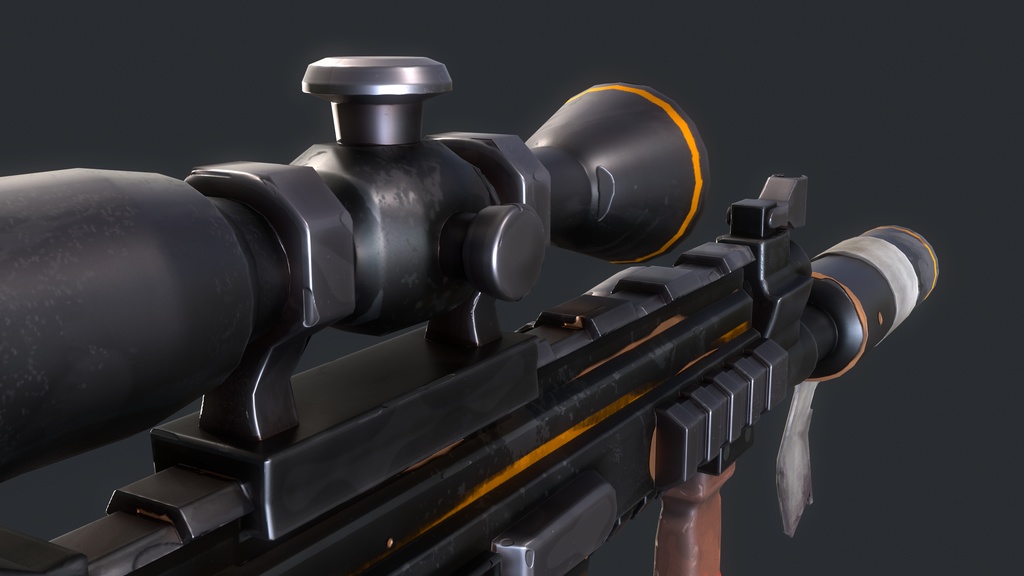 FN SCARL stylized Gun