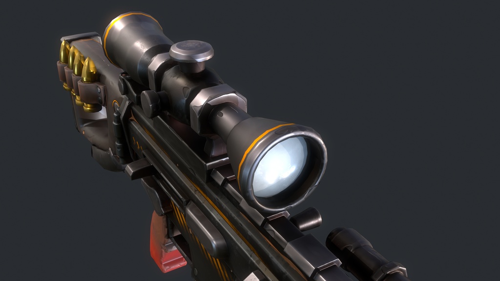 FN SCARL stylized Gun