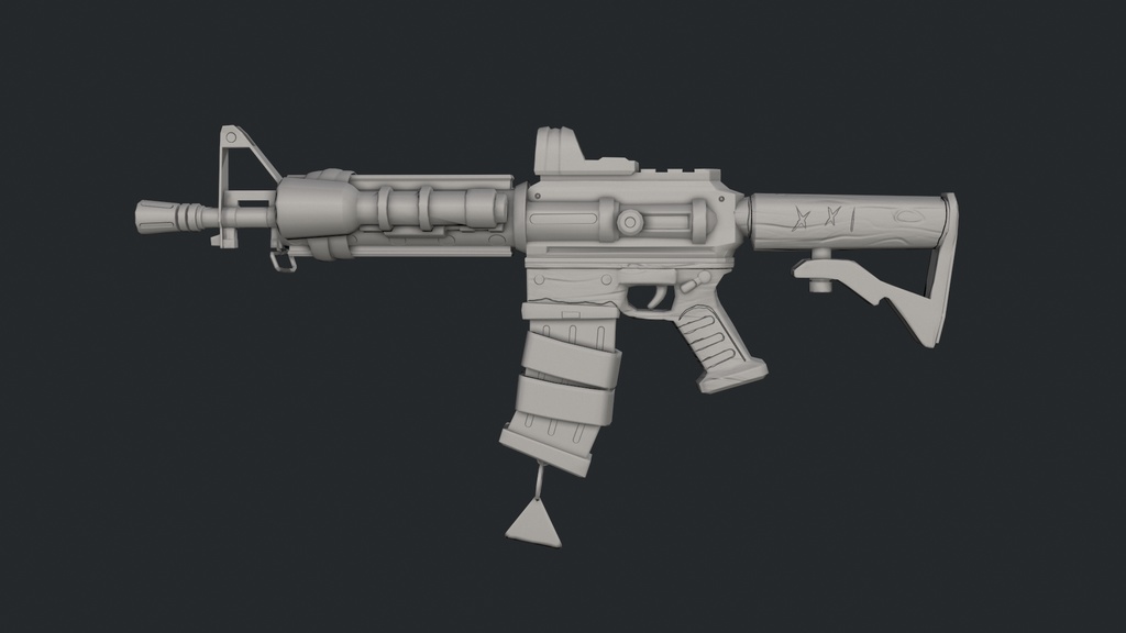 M4 carbine stylized gun