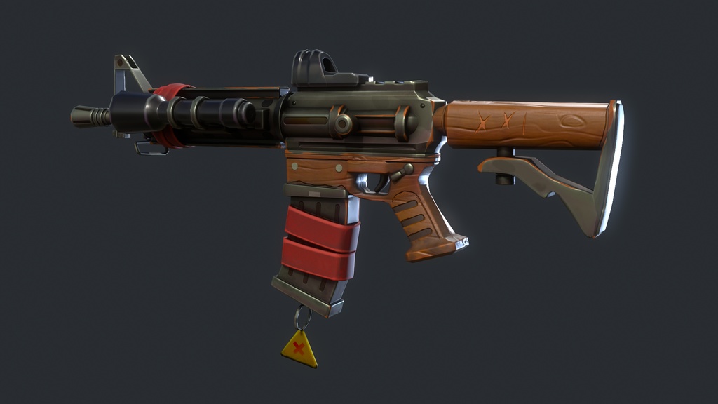 M4 carbine stylized gun