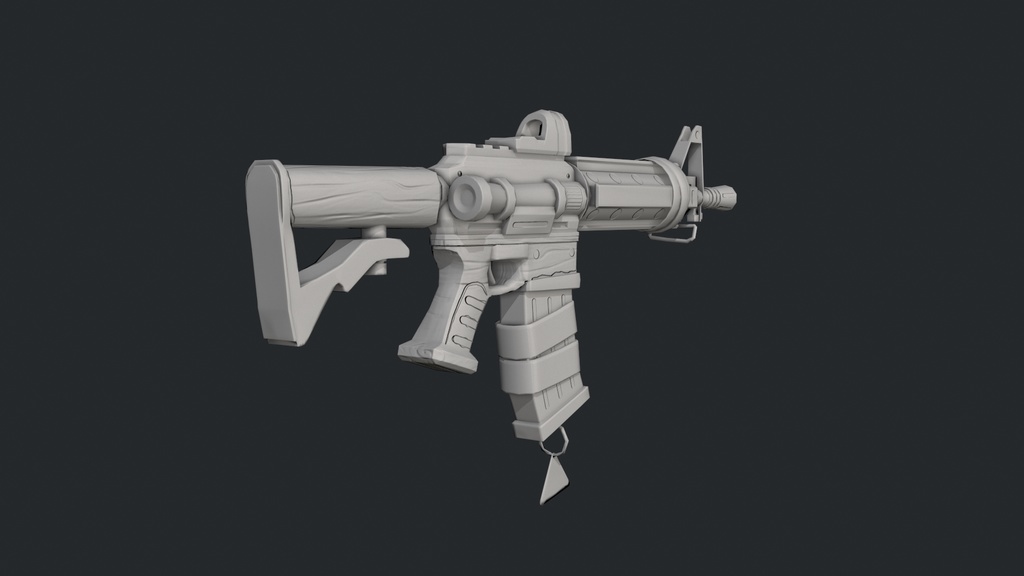 M4 carbine stylized gun