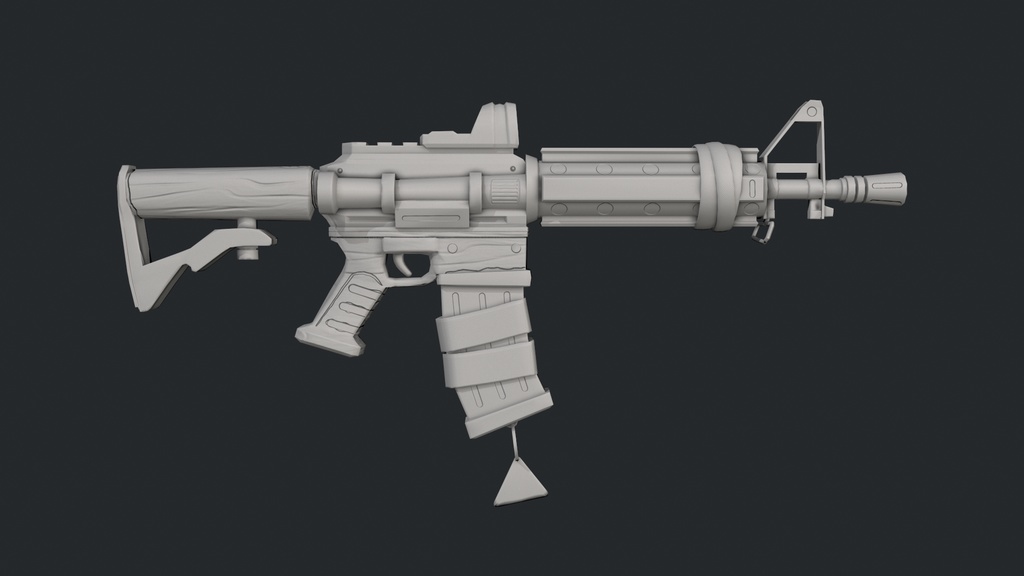 M4 carbine stylized gun