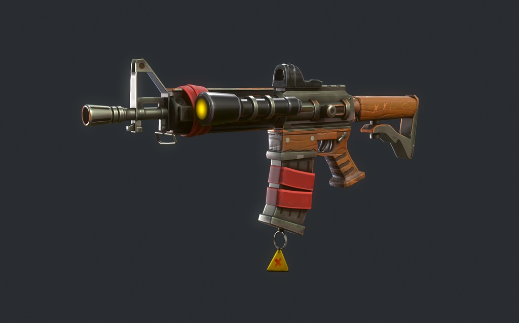 M4 carbine stylized gun