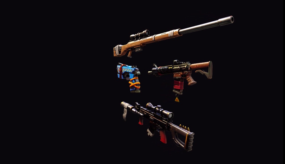 Stylized PBR 4 Weapons Pack Collection__ 様式化されたPBR 4武器パックコレクション