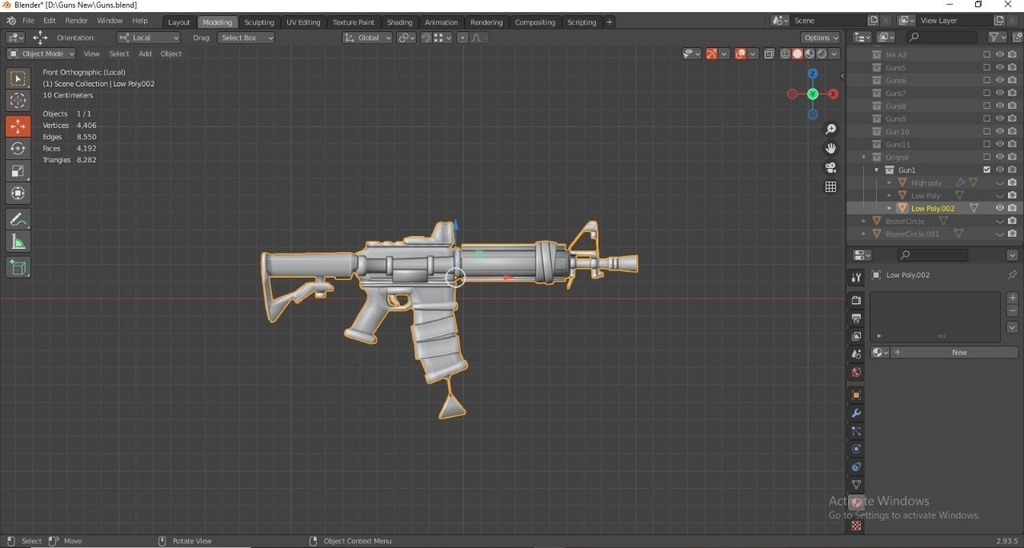 Stylized PBR 4 Weapons Pack Collection__ 様式化されたPBR 4武器パックコレクション