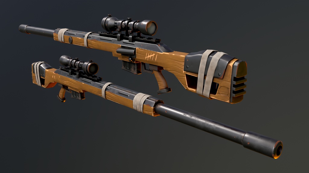 Stylized PBR 4 Weapons Pack Collection__ 様式化されたPBR 4武器パックコレクション