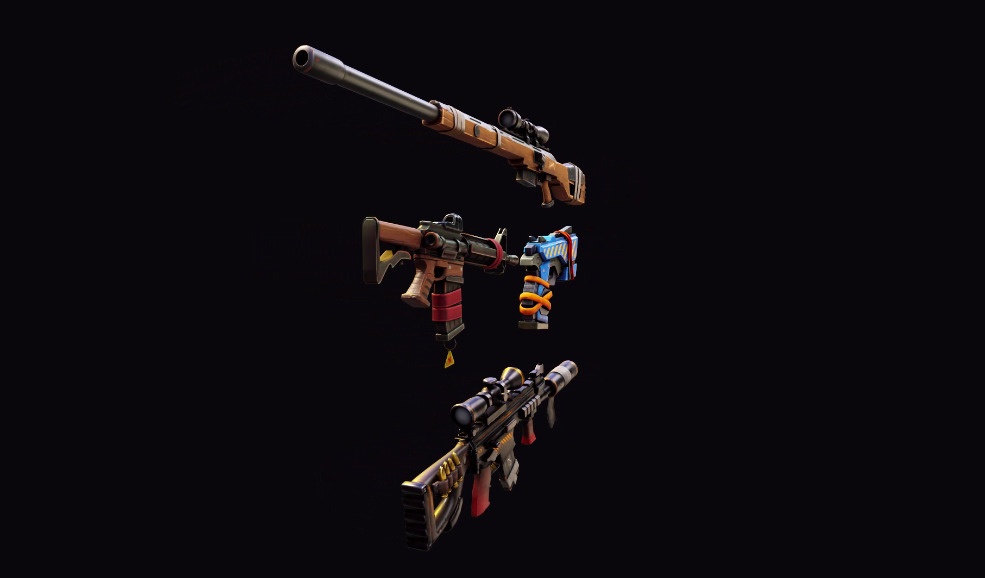 Stylized PBR 4 Weapons Pack Collection__ 様式化されたPBR 4武器パックコレクション