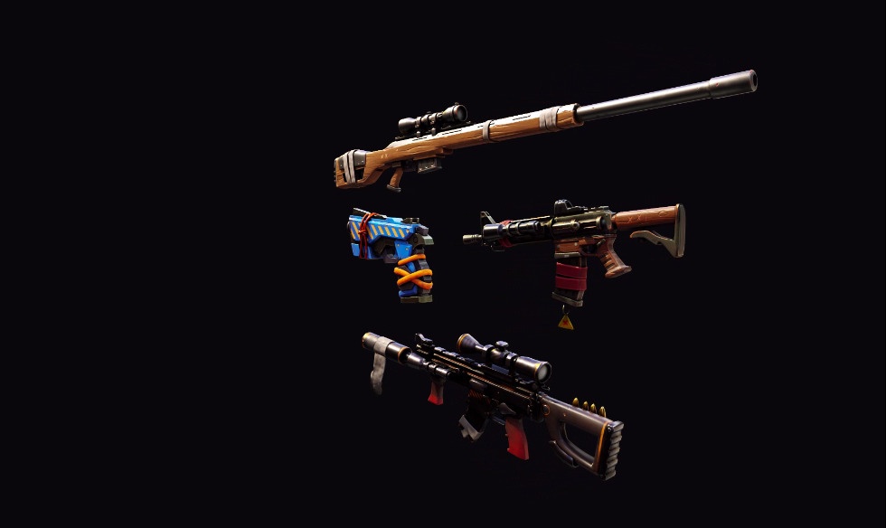 Stylized PBR 4 Weapons Pack Collection__ 様式化されたPBR 4武器パックコレクション