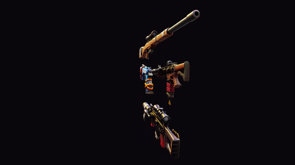 Stylized PBR 4 Weapons Pack Collection__ 様式化されたPBR 4武器パックコレクション