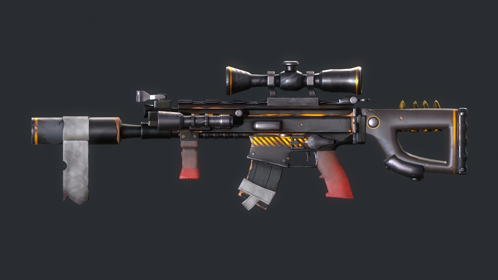 Stylized PBR 4 Weapons Pack Collection__ 様式化されたPBR 4武器パックコレクション