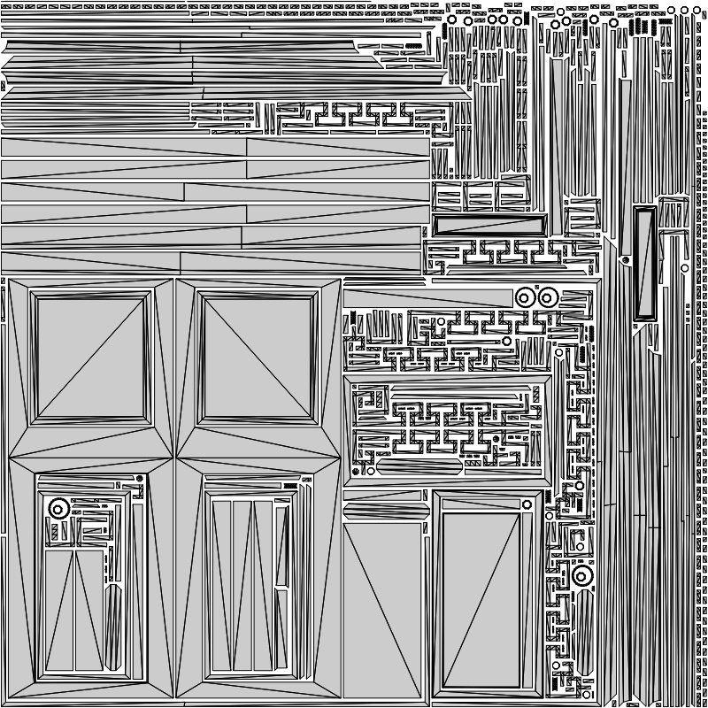 Asian Japanese traditional Building 3d Model_アジアの日本のアンティークの伝統的な建物