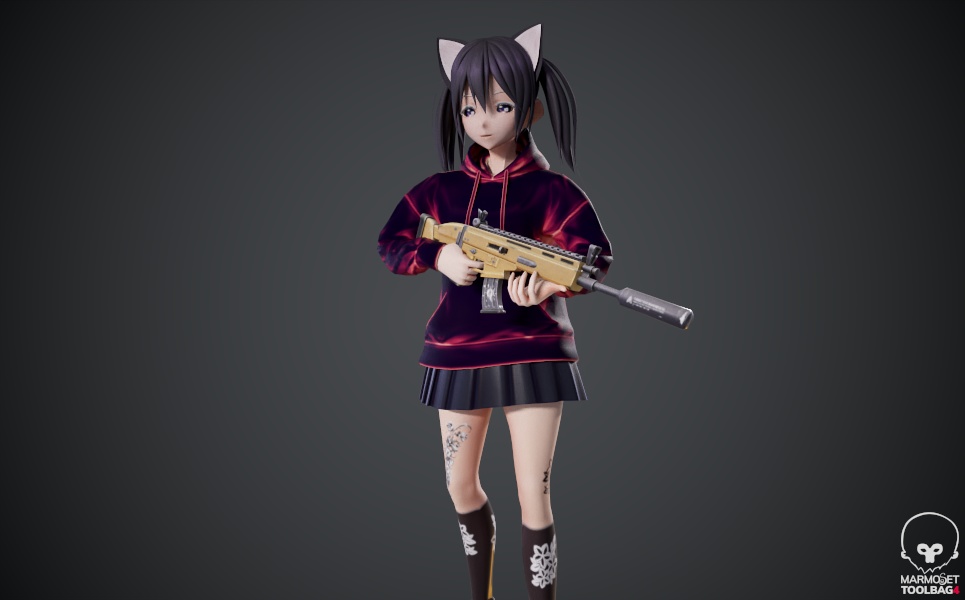 Anime character VR Model