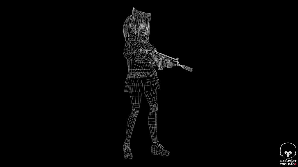 Anime character VR Model