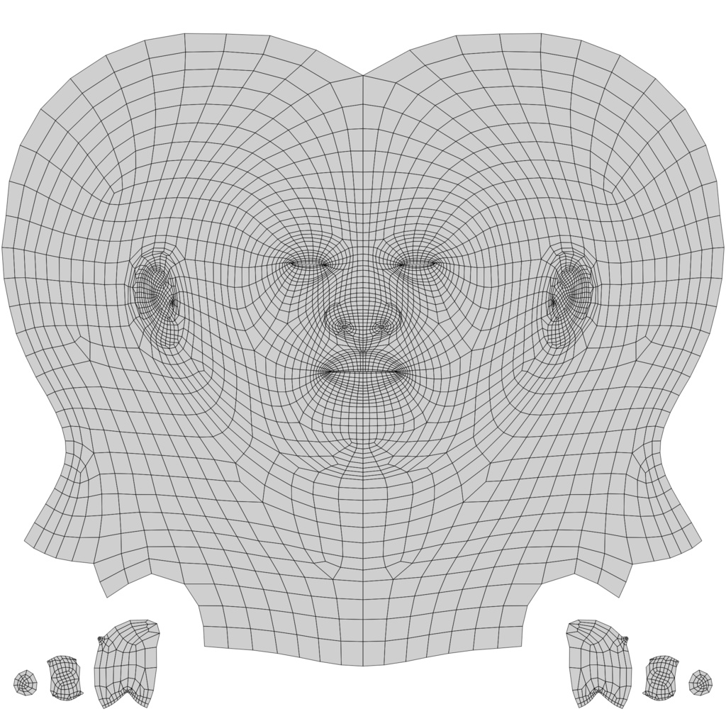 Nacked Female 3d character Model