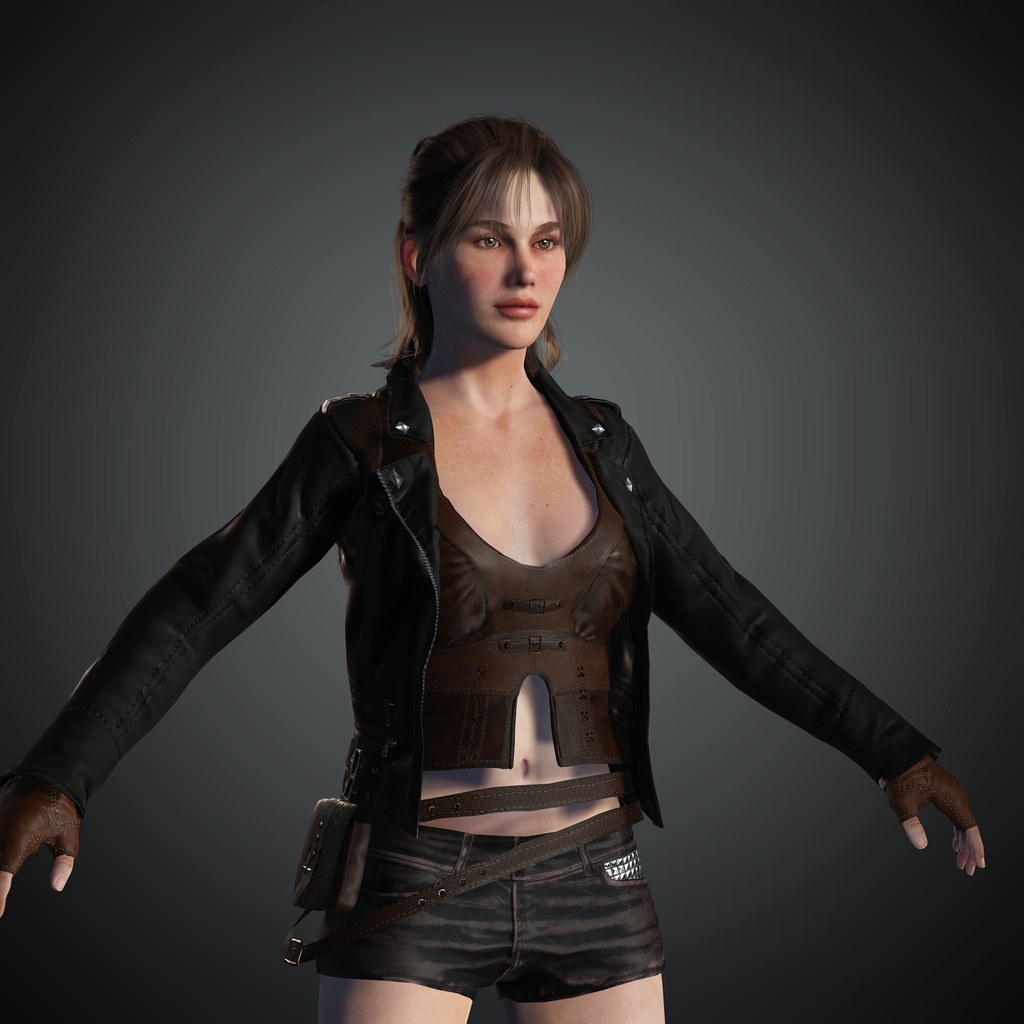 Nacked Female 3d character Model