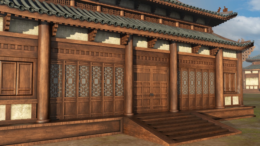 Asian Japanese Traditional Realistic 3d Building Model